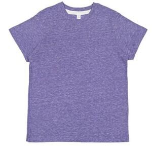 LAT Purple Melange Jersey Tee Youth Medium